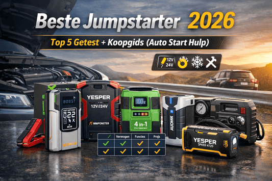 Beste Jumpstarter 2026 – Krachtige Auto Start Hulp - Jumpstarter.nl