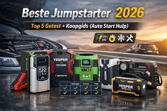 Beste Jumpstarter 2026 – Krachtige Auto Start Hulp - Jumpstarter.nl