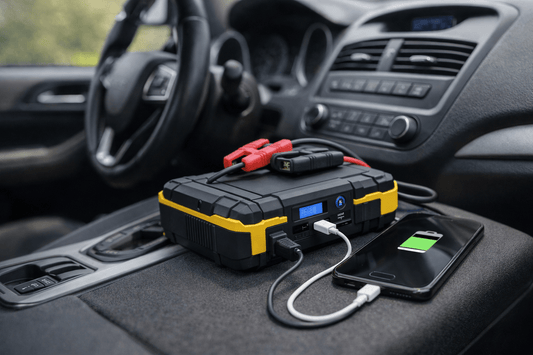 Jumpstarter gebruiken als powerbank voor telefoon en laptop: zo werkt het - Jumpstarter.nl