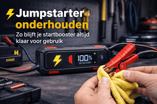 Jumpstarter onderhouden: zo blijft je startbooster altijd klaar voor gebruik - Jumpstarter.nl