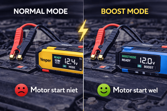 Wat is boost mode op een jumpstarter en wanneer gebruik je het? - Jumpstarter.nl